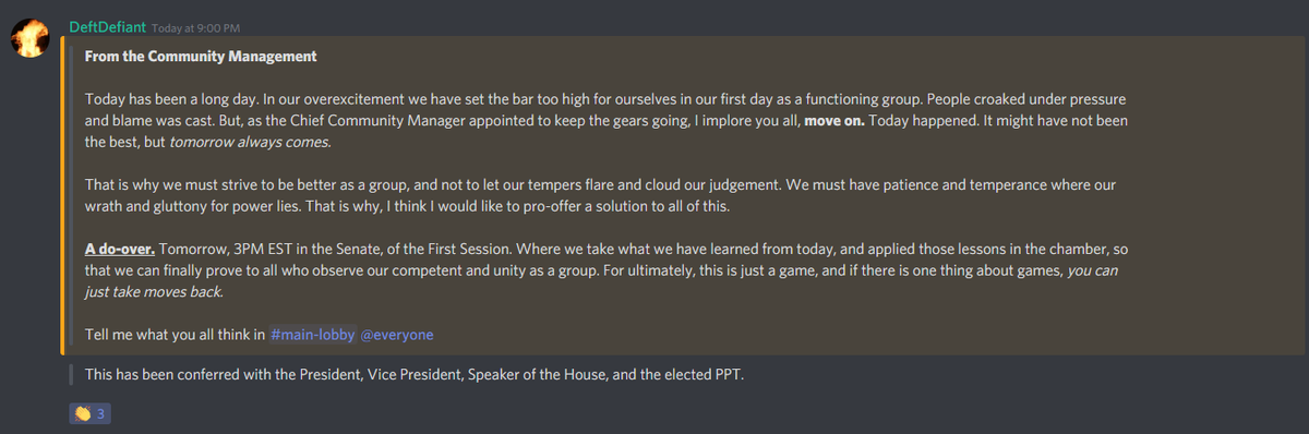 deft_RBLX's tweet photo. A shocking set of events lead to a domino-effect of mass chaos and confusion in our community. However, we must look past these transgressions. Let's hope we learn from our mistakes and move on.

#TomorrowAlwaysComes. https://t.co/R90NW2swqp