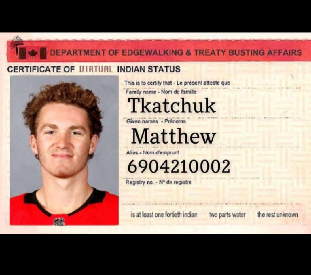 nativesportspg's tweet image. Ethan Bear gave him so many rights someone ended up with a treaty card