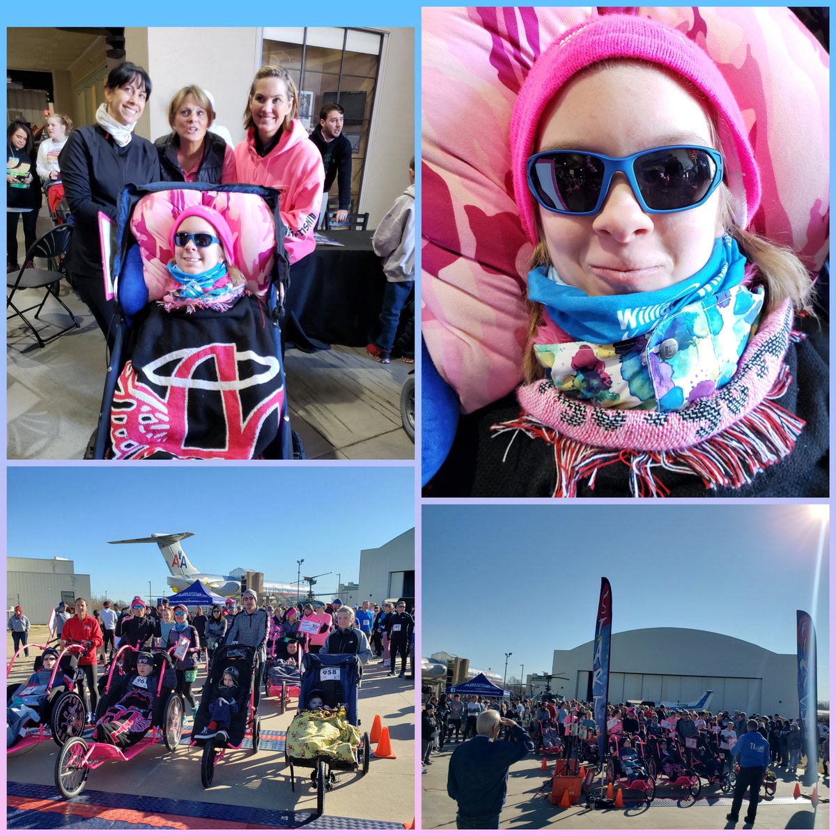 burnside4141's tweet photo. And so it begins - 1st run of the year for #kowgirlkenzi! Rode w/@ainsleys_angels in the Tulsa Airport Runway Run 5K, getting to run on runway this morning. We kicked off full steam w/1 or 2 runs every month so January lull is over! #ainsleysangels #rollwiththewind #teamkenzi https://t.co/a8o55VE8sY