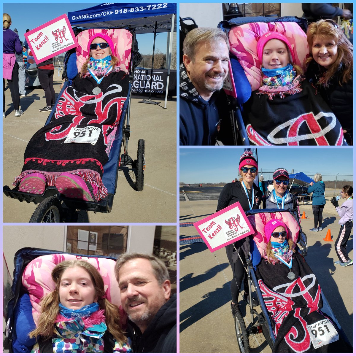 burnside4141's tweet photo. And so it begins - 1st run of the year for #kowgirlkenzi! Rode w/@ainsleys_angels in the Tulsa Airport Runway Run 5K, getting to run on runway this morning. We kicked off full steam w/1 or 2 runs every month so January lull is over! #ainsleysangels #rollwiththewind #teamkenzi https://t.co/a8o55VE8sY