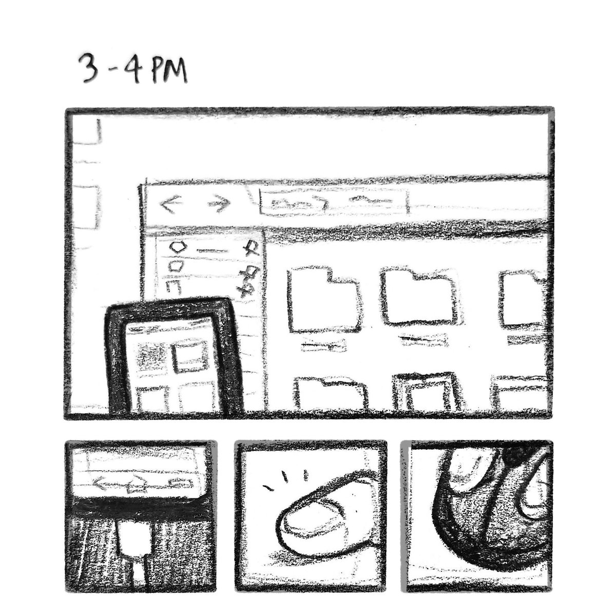 #hourlycomicday 3-4PM: End of month digital housekeeping 