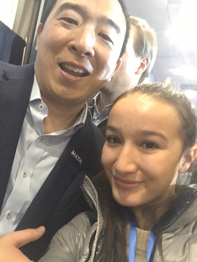 KidUnity's tweet photo. @Marlborough student journalist interviewing @AndrewYang.  #MATH https://t.co/vBrfKrM7if