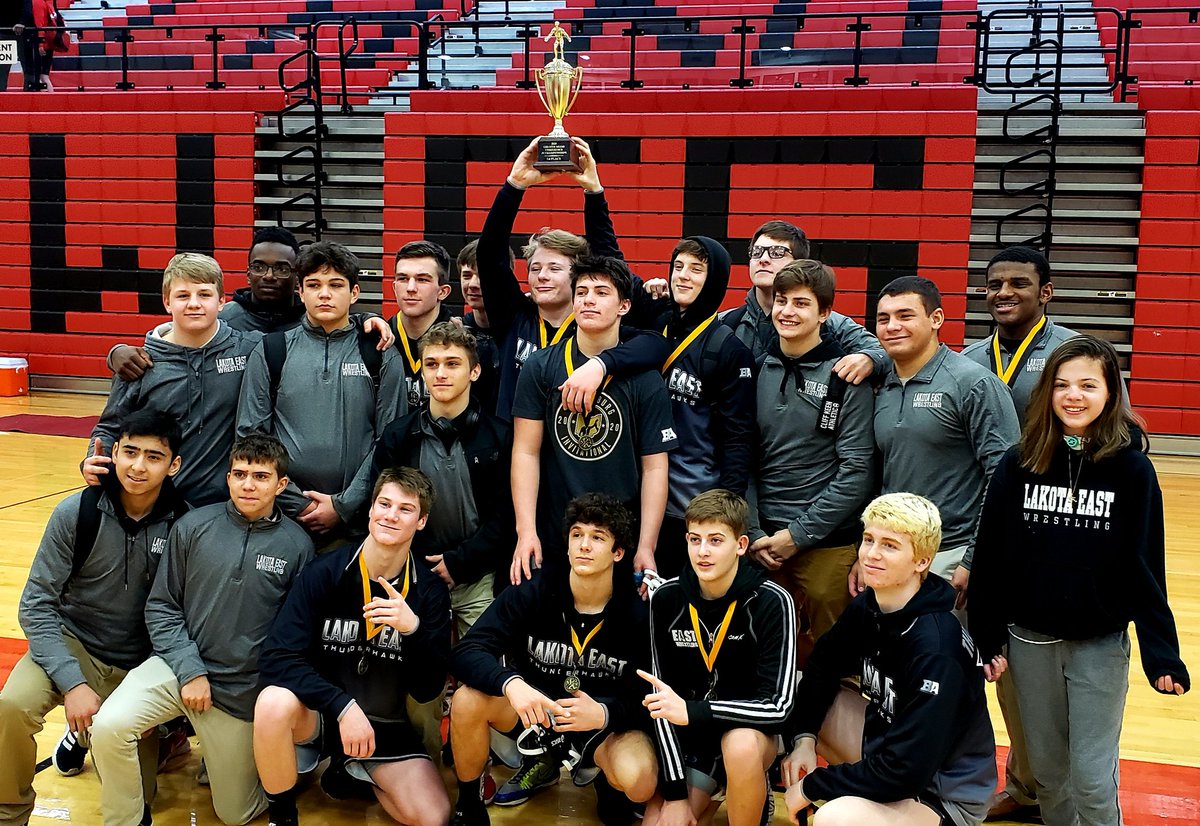 LEWrasslinHawks's tweet photo. @THawkAD Congratulations to Lakota East J.V. for winning the J.V. GMC Tournament. 7 individual champions, and 11 place winners overall.  Great Team Victory! https://t.co/BaF4XeVN7a