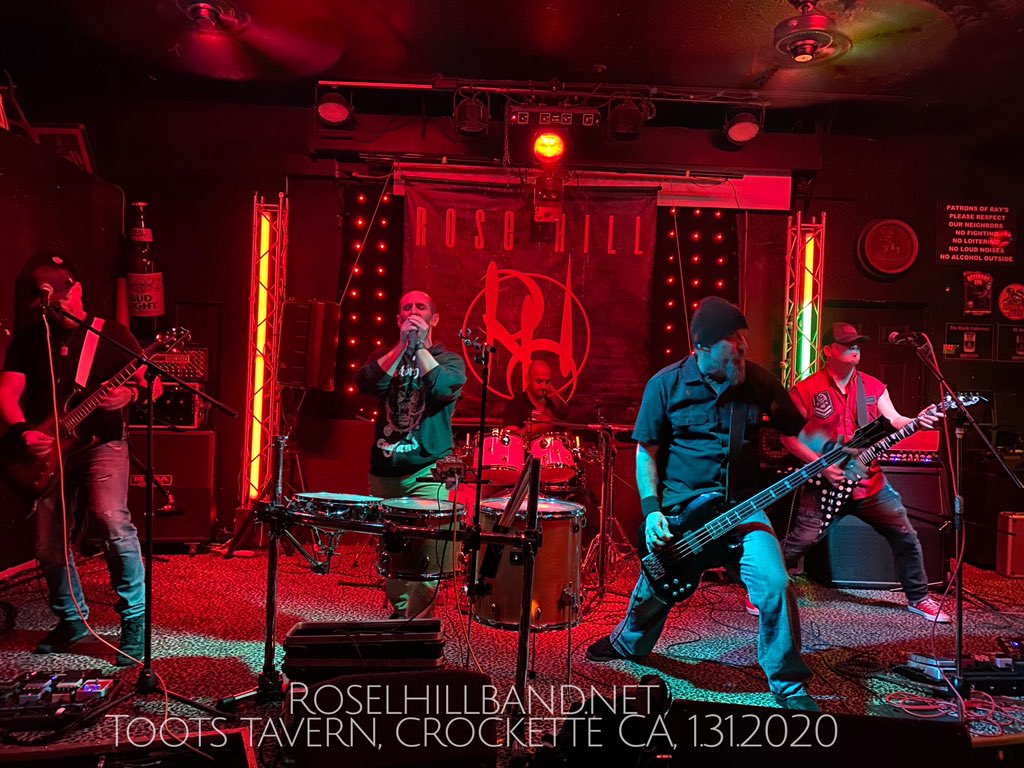 rosehilltheband's tweet photo. Great show last night. Rosehill had a great time playing at Toots Tavern, for Lammori Productions! Points North band and firebird were amazing! #gignight #rockbands #crocketteca #california #mustcheckout https://t.co/RzsEzYhvOQ