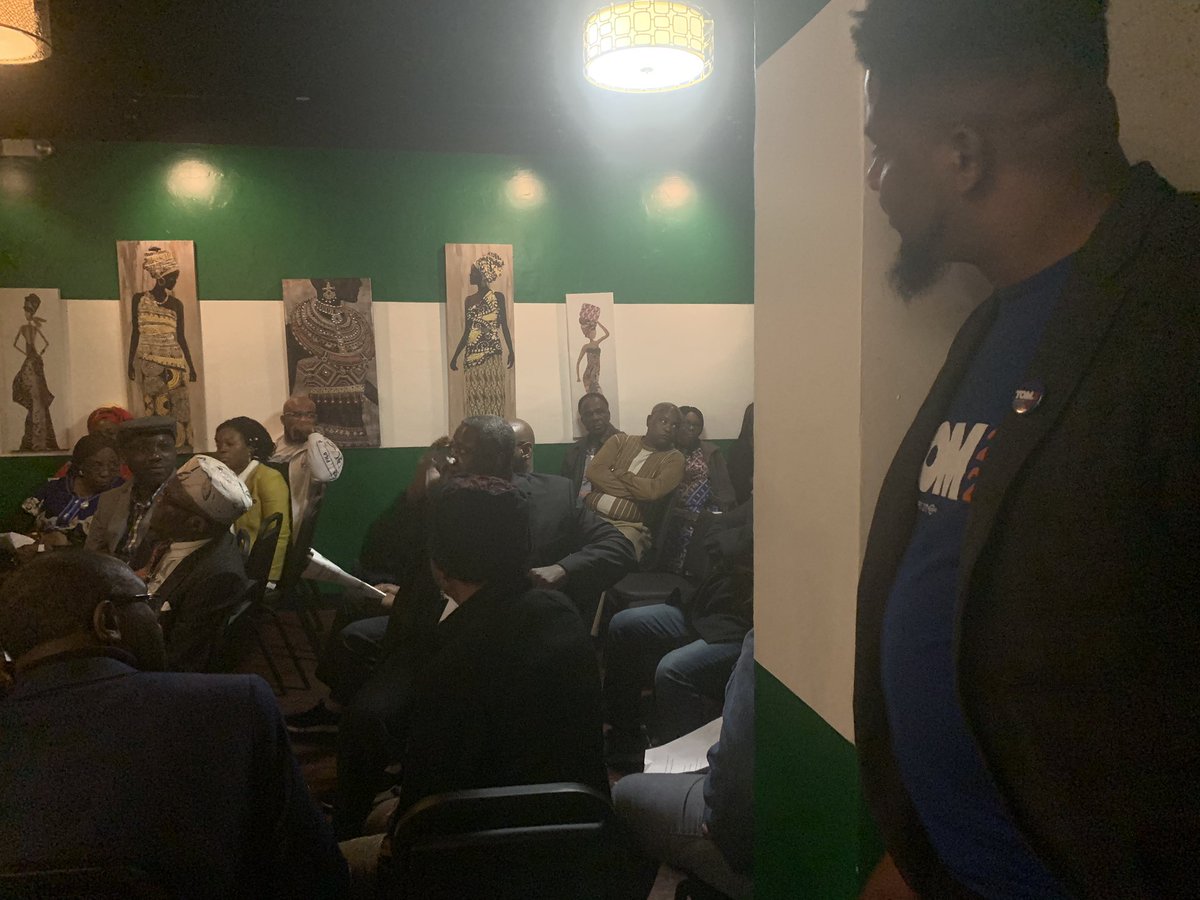 JessicaPadronNV's tweet photo. Joining the Nigerian Association of Las Vegas! What a great community gathering and show of unity! #Diversity #TeamTom #SteyerSquad #ImmigrantsMakeAmericaGreat #StrengthInDiversity #Nevada #PackedRoom https://t.co/tbPhBKgRua