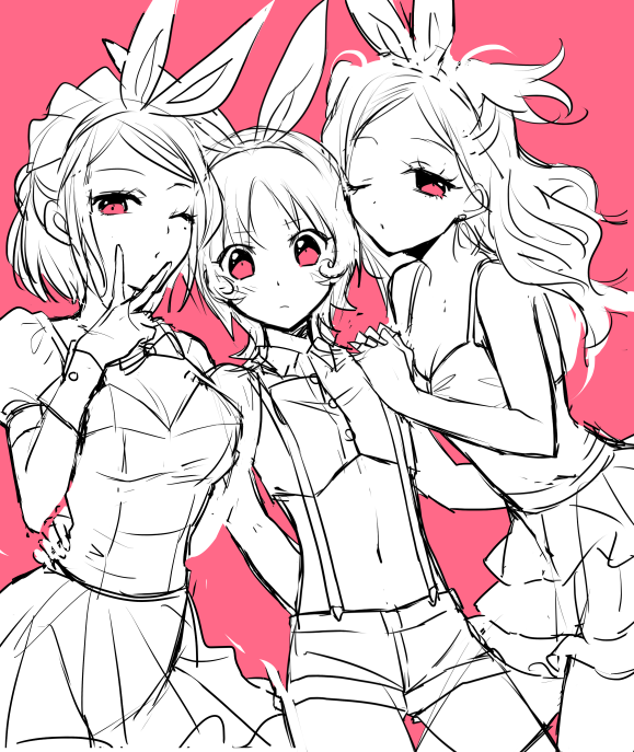 ラフ比較的ちゃんと描いてるシリーズ
#このタグを見た人はラフ画とその完成絵を見せる 