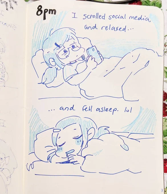 Hourly comic day part 6. This is what freelance is... Seeping at night and getting up to work at 9pm. Lol.
The rest of the night I'm prob just going to answer emails, not exciting... ? So consider this complete!!! Thank you for reading! 