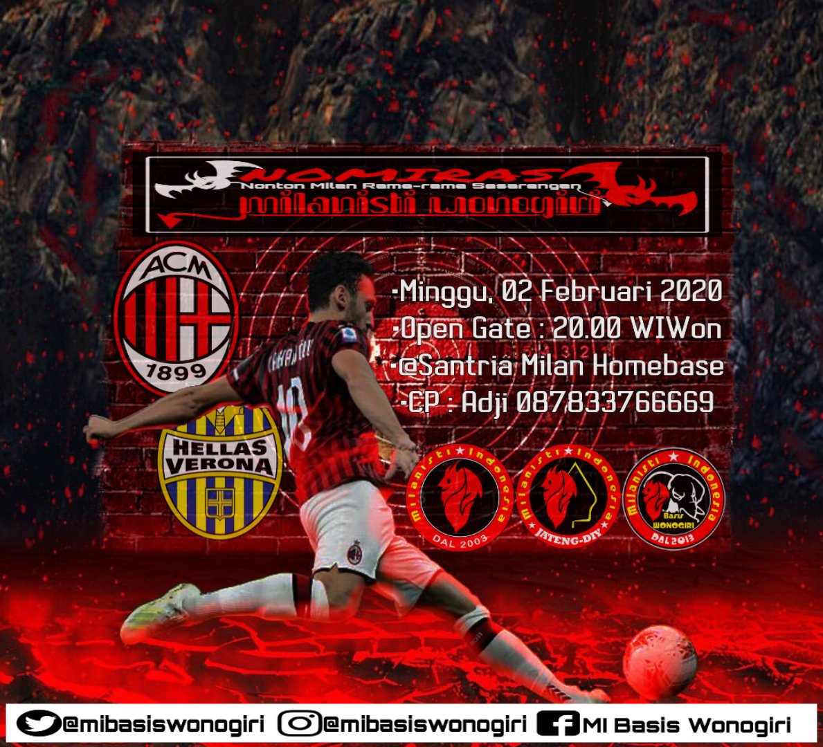 Milanisti Wonogiri (@mibasiswonogiri) on Twitter photo Sayuk Saeko Proyo Mring Paseduluran Kang Utomo. Gaaaskuen ...
Cc:
<a href="/MilanistiOrId/">Milanisti Indonesia</a> <a href="/MI_JatengDIY/">Milanisti Jateng-DIY</a> Sayuk Saeko Proyo Mring Paseduluran Kang Utomo. Gaaaskuen ...
Cc:
<a href="/MilanistiOrId/">Milanisti Indonesia</a> <a href="/MI_JatengDIY/">Milanisti Jateng-DIY</a>