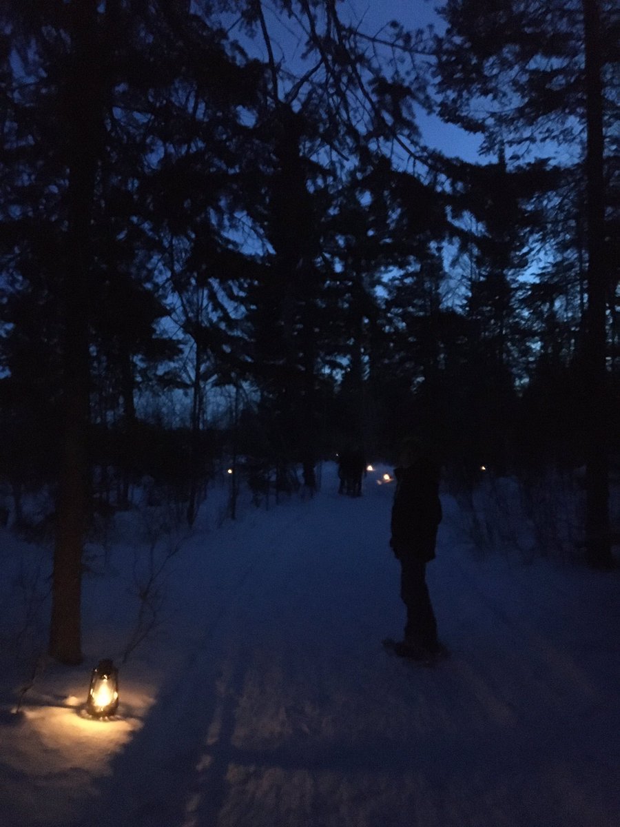 Lantern snowshoeing in Itasca State Park. #OutsideInMN #OnlyInMN #WinterBucketList