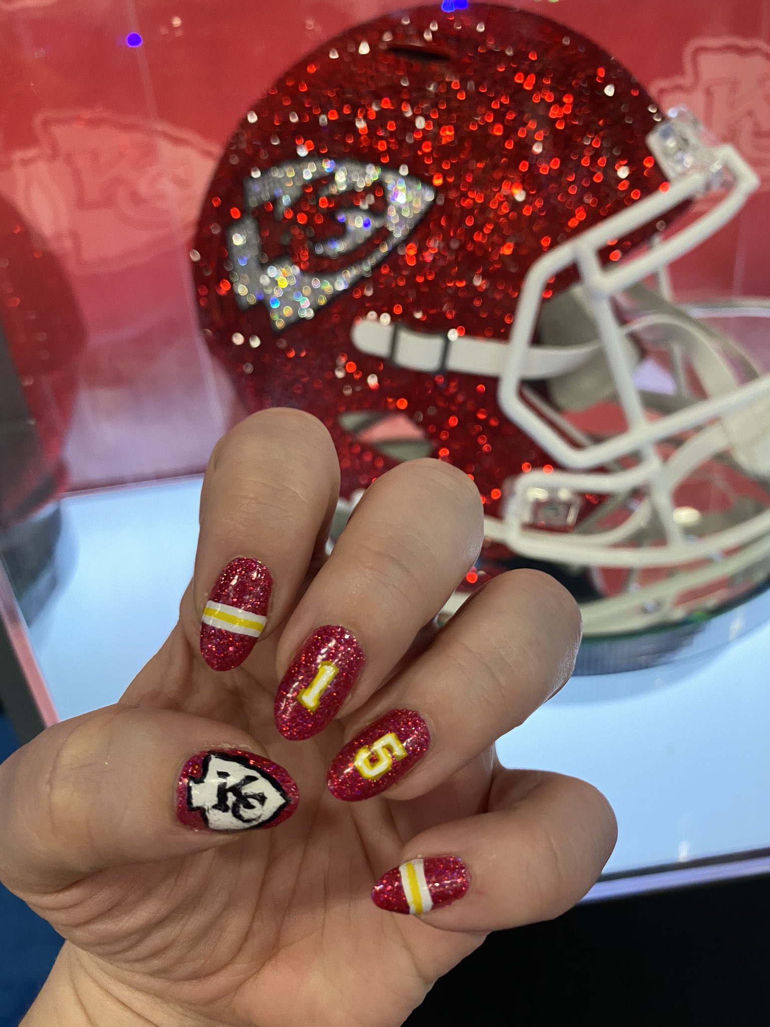 Kansas City Chiefs Nail Designs