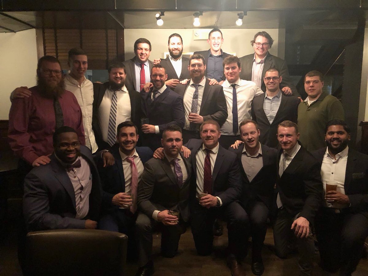 Taking home hardware at this year’s Charles River RFC banquet:

-Dennis J. Sullivan Award: Corey Lang
-Mark McCabe Most Valuable Player Award: Cormac Hughes
-Most Improved Player Award: Pat Stefanski 
-Old Man River Award: Corey Lang
-Orange Whip Award: Matt Hugo

#UpRiver