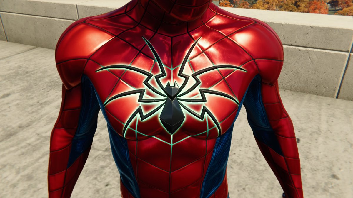 ◦ Spider Armor - MK IV Suit ◦⌁ suit power: experimental magnetic weave generates an energy shield that temporarily absorbs all damage⌁ first appeared in the comics in 2015⌁ created to be high tech⌁ cool looking spider logo tbh⌁ S H I N Y