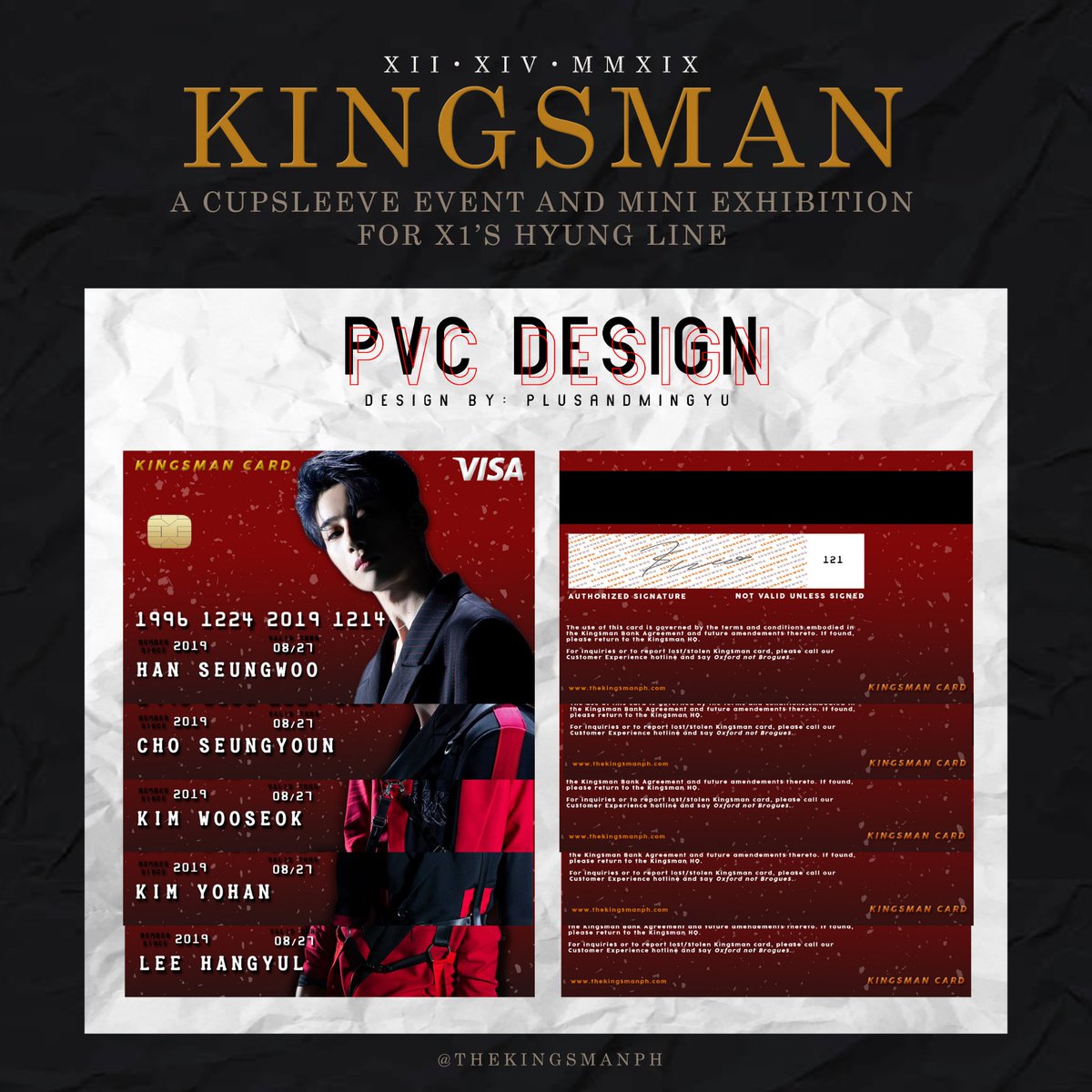 thekingsmanph's tweet photo. Good day Agents! We're selling these extra inclusions at @LouloudiPH

Glittered Handbanner - 55php
PVC with Keychains - 50php

And those 25 earlybirds will get a free cupsleeve! Just claim it on the admin's table. https://t.co/ReYLK9WZMN