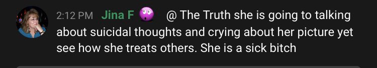 ReganNoel8's tweet photo. More lovely comments from the #purplexedqt YouTube community. Hopefully the YouTube creator Jina is referring to doesn’t harm themselves as this doesn’t look good. #bully #SuicidePrevention #SuicideAwareness #suicideisnotajoke https://t.co/p4hXN1b7KZ