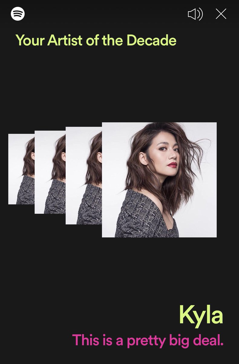 DeanKristoffer's tweet photo. And yep. Kyla is my most played artist on Spotify! Kyla ASAPNatinTo https://t.co/SIBh3C9PUM