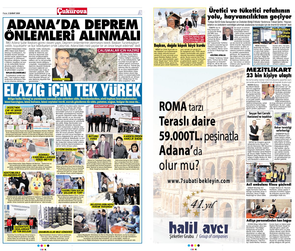 SÖZCÜ GAZETESİ ÇUKUROVA İLAVESİ