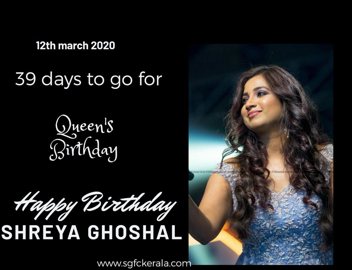 KeralaSgfc's tweet photo. Vaanae...
Vaanae vaanae
Naan un ...
Megam thaanae.. 💕
Just 39 Days are remaining for the b day of melody queen @shreyaghoshal. Lets add more color to today's count down with the soulful melody #Vaaney 🎶👇https://t.co/tJbC1If1Ez
#39DaysToGo
#HBDShreyaGhoshal
#12March2020 💃 https://t.co/UeBHdSjkHC