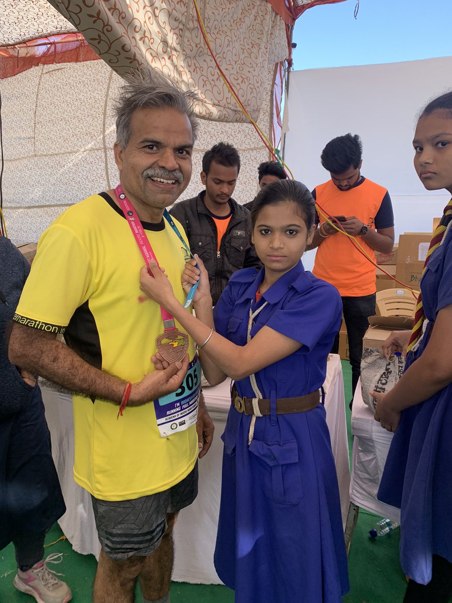rsmandora's tweet photo. @SandeepMall Thanks @SandeepMall ji again. Your inspiration helped me make my dream come true. Ran my first ever full marathon at #runindorerun https://t.co/r4IsliHHGq
