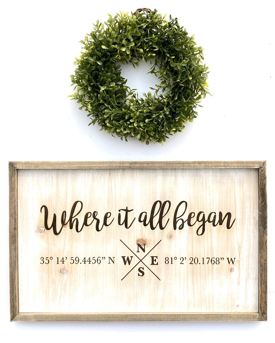 engraveme1's tweet photo. Where did you meet the love of your life? 💕 This is for a special couple who met 45 years ago at these exact coordinates. 🧭 Add your name and date if you would like. We can customize this sign just for you. #engraveme #gpscoordinates #weddinggift #anniversary #valentines #love https://t.co/d5zTcsxCxq