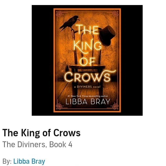 Nola_DFM's tweet image. This is the first book I ever pre-order Libba Bray is my favorite writer
#thekingofcrows