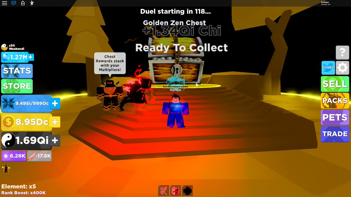 Roblox Saber Simulator Grinder Yt Slovplays Twitter - all 8 new saber simulator codes new boosts update roblox youtube