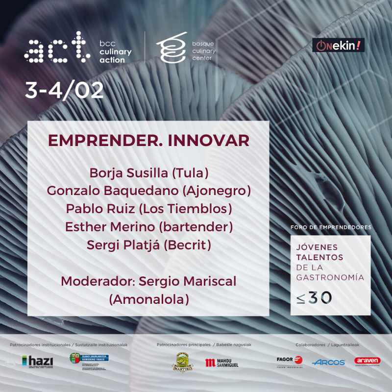 wearegoe's tweet photo. ¿Cómo innovamos y cómo innovaremos? ¿Cuál es el papel de la persona emprendedora? De la mano de emprendedorxs como #Tularestaurante #Ajonegro #LosTiemblos #EstherMerino #becrit y #amonalola hablaremos de este y otros temas en nuestro Foro #100jovenestalentos @bculinary https://t.co/FOjkCy8VfI