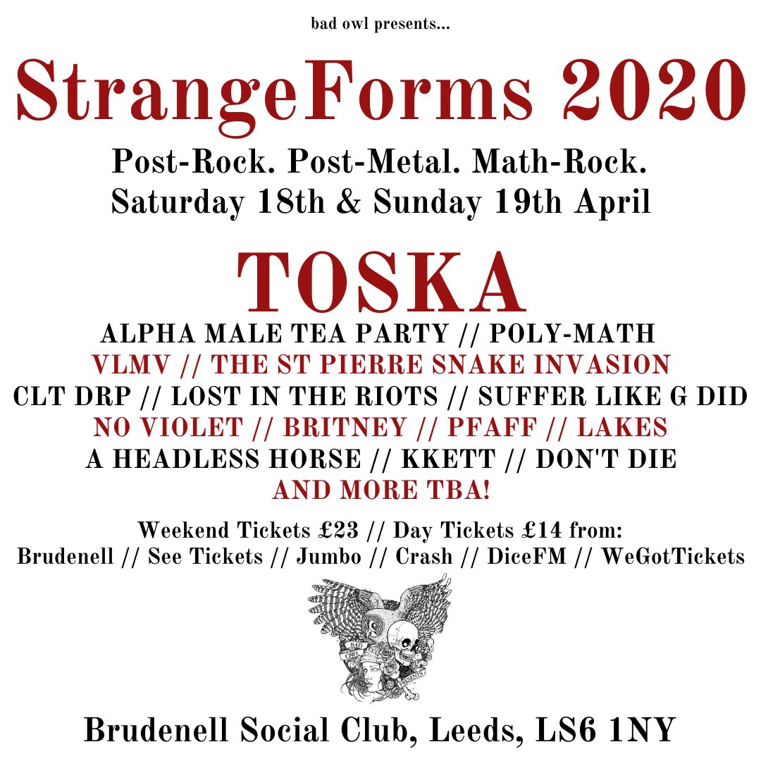 Bad Owl (@badowlpresents) on Twitter photo ICYMI: Get keen...
@Rabeaafro (TOSKA) // <a href="/alphamaleTparty/">Alpha Male Tea Party</a> // <a href="/polymathrock/">Poly-Math</a> // <a href="/TSPSI/">The St. Pierre Snake Invasion</a> // @VLMVband // <a href="/sufferlikegdid/">Suffer Like G Did</a> // @CLT // <a href="/lostintheriots/">Lost in the Riots</a> // <a href="/NoVioletUK/">No Violet</a> // <a href="/BRITNEYband/">BRITNEY</a> // <a href="/ourbandlakes/">Lakes</a> // <a href="/PfaffMath/">Pfaff</a> // <a href="/aheadlesshorse/">A Headless Horse</a> // <a href="/wearekkett/">Kkett</a> // <a href="/DONT_DIE_BAND/">DON'T DIE</a> & more... ICYMI: Get keen...
@Rabeaafro (TOSKA) // <a href="/alphamaleTparty/">Alpha Male Tea Party</a> // <a href="/polymathrock/">Poly-Math</a> // <a href="/TSPSI/">The St. Pierre Snake Invasion</a> // @VLMVband // <a href="/sufferlikegdid/">Suffer Like G Did</a> // @CLT // <a href="/lostintheriots/">Lost in the Riots</a> // <a href="/NoVioletUK/">No Violet</a> // <a href="/BRITNEYband/">BRITNEY</a> // <a href="/ourbandlakes/">Lakes</a> // <a href="/PfaffMath/">Pfaff</a> // <a href="/aheadlesshorse/">A Headless Horse</a> // <a href="/wearekkett/">Kkett</a> // <a href="/DONT_DIE_BAND/">DON'T DIE</a> & more...