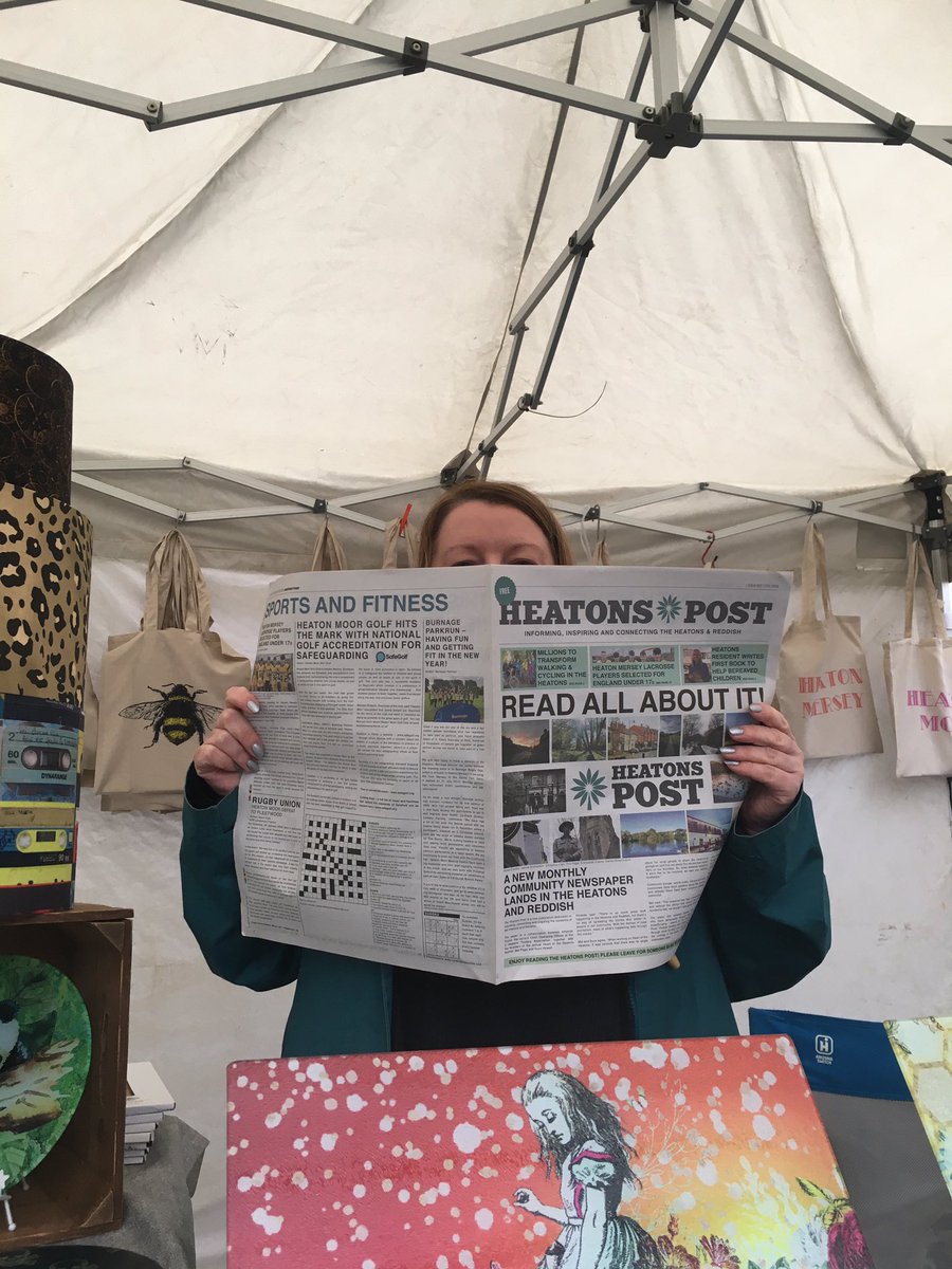 PostNewsGM's tweet photo. At @HMoorMarket introducing Heatons Post #HowDoYouReadYours https://t.co/6wJp2YAoOx
