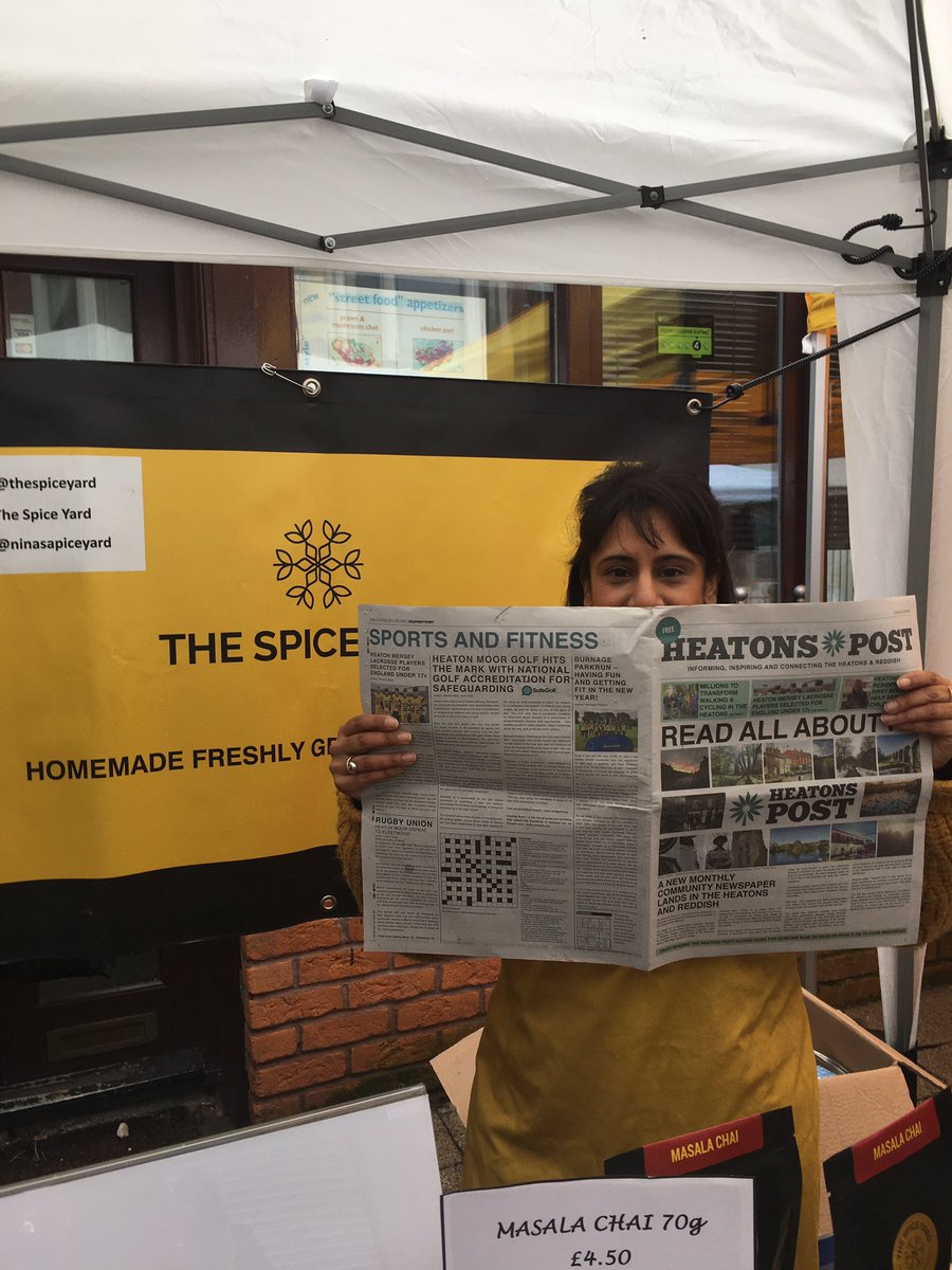 PostNewsGM's tweet photo. At @HMoorMarket introducing Heatons Post #HowDoYouReadYours https://t.co/6wJp2YAoOx