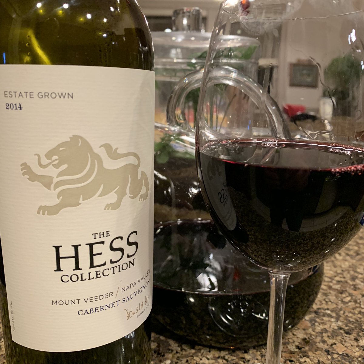 OregonWineLover's tweet photo. Saturday night - A perfect filet mignon (Sous Vide & BBQ finish) baked potato & a fantastic @HessCollection 2014 Estate Mt Veeder #cabernetsauvignon - Black fruits, beautiful balance, full-bodied, vibrant & concentrated, smooth tannins - #Malbec & #Petiteverdot added - perfect! https://t.co/zDj81jF7zK