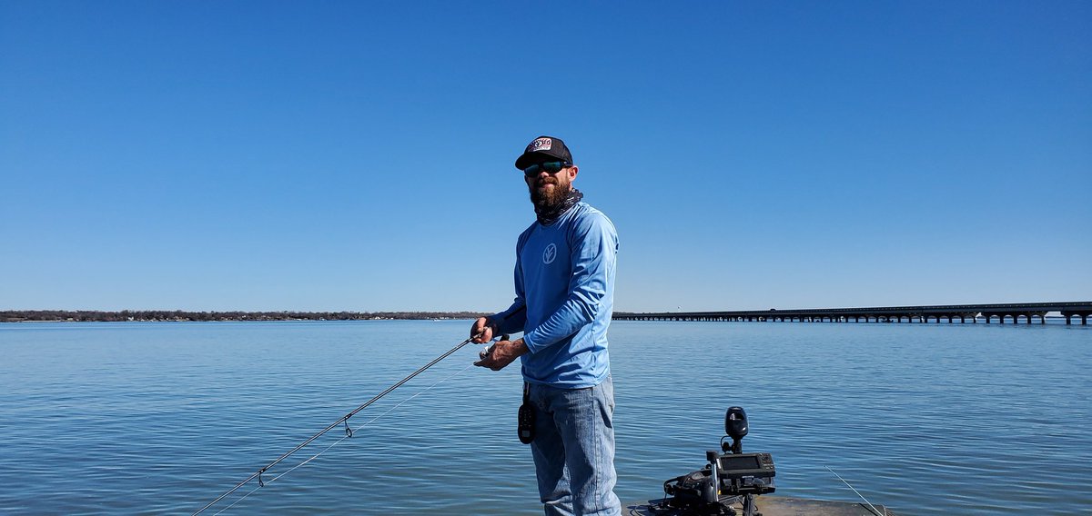 STXJoy4's tweet photo. The fishing part wasn't stellar, but we had a wonderful day. I love my fella so much. Can't wait until it's 95 degrees. #beardbegone #soon https://t.co/mkhXRZwAg3