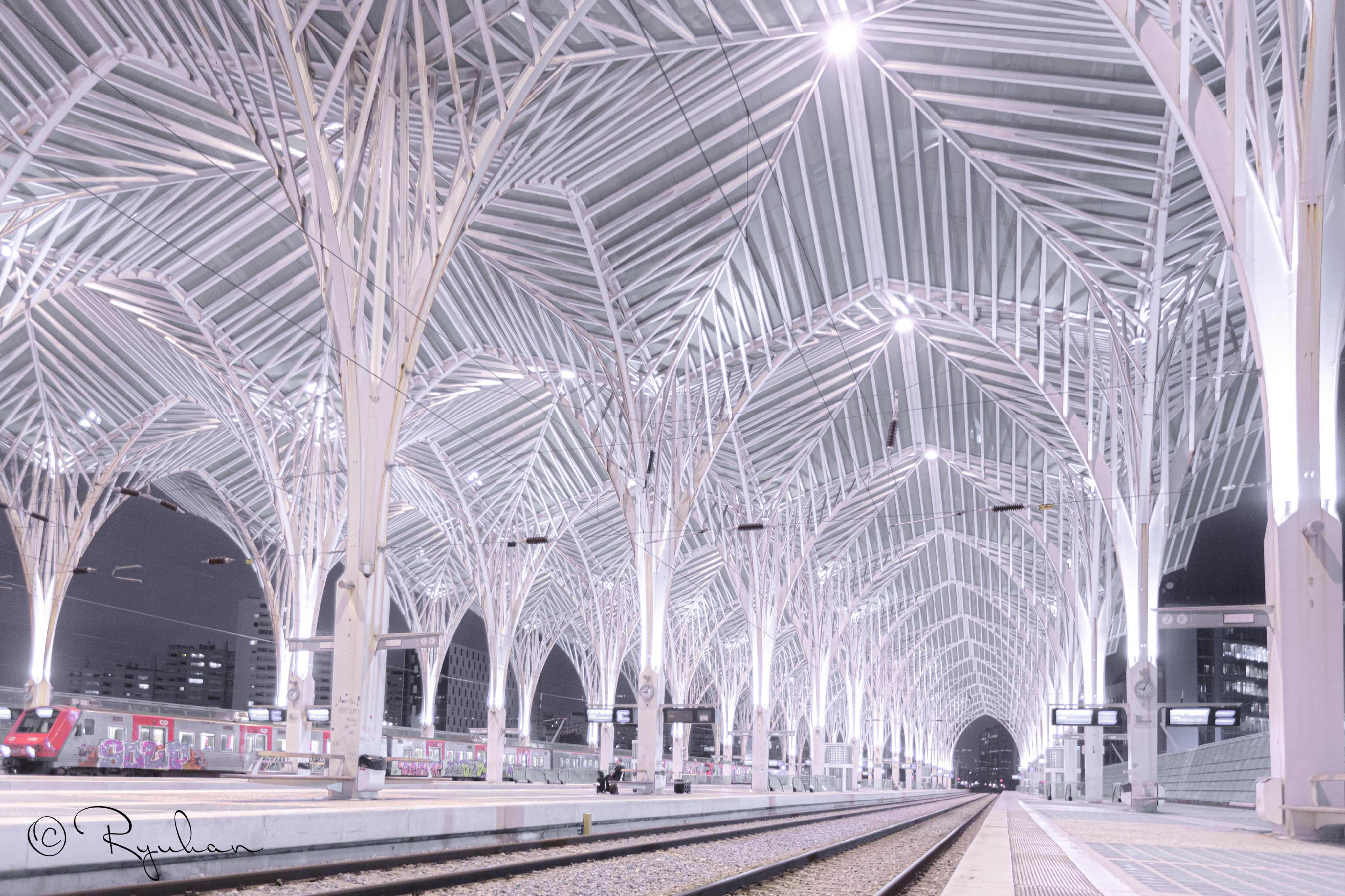 Ryuhan 隆範の建築煩悩 ここの駅 美しすぎるので見てくれませんか オリエンテ駅っていうポルトガルにある駅なんですけど 列車から降りるとそこは 宇宙のどこかにあるという幻の白い惑星だった みたいな どこにもない小説の語り出しが目に