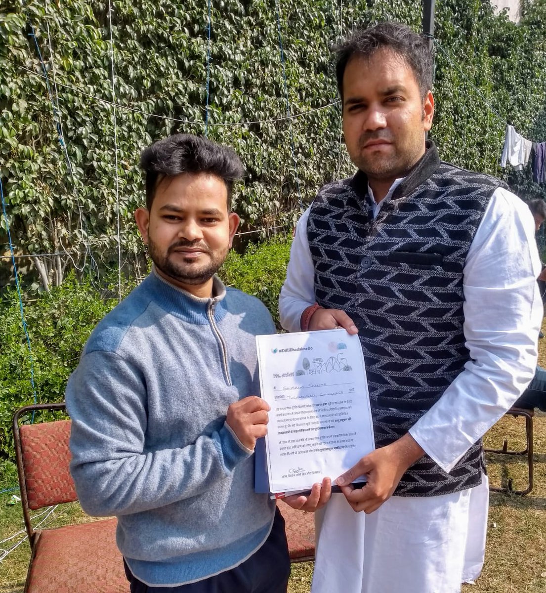 ivnorg's tweet photo. Volunteers from @ivnorg @G_Committee met the Tughlakabad MLA candidates  Sri Subash Sharma of @INCIndia  and got their support for CLEAN AIR MANIFESTO 2020. @brajbabu0001 
 @mkdash74 @Brikesh @BhavreenMK @rsuri54 @MRTB_India https://t.co/W1YZ291KUE