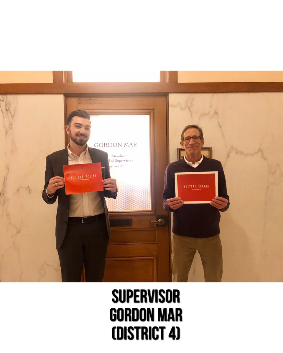 CCSFCollective's tweet photo. Thank you @D4GordonMar and legislative aides Alan Wong and @edwardwwww for supporting #EmergencyBridgeFunding to #RestoreSpring! #CCSF https://t.co/cFheGUyJAJ