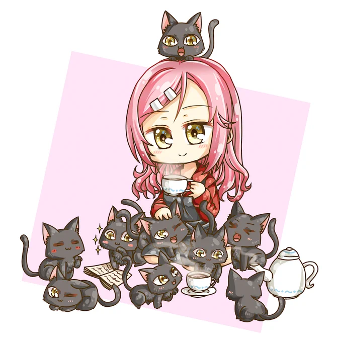 動物まとわれシリーズは描きごたえがあって楽しい。 
