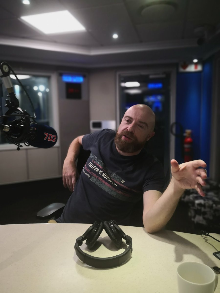 Radio702's tweet photo. Now: Andy 'Admiral' Kasrils on the state of Reggae &amp; Ragga in SA with @Mpakanyane on #702WeekendBreakfast https://t.co/po4qrDdoe7