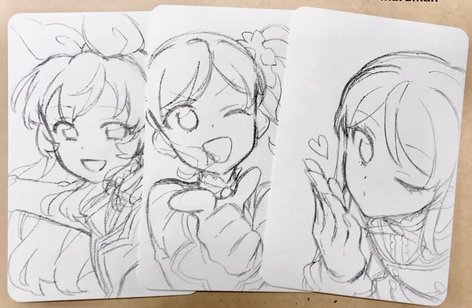 新刊先着特典ポスカかきかき 
