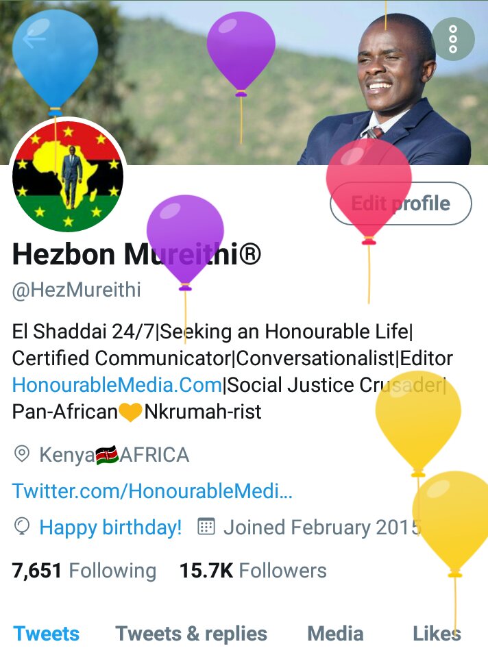 HezMureithi's tweet photo. 🎂#BirthdayVibe🎊

"Feeling my way through the Darkness
Guided by a beating Heart
I can't tell where the Journey will End
But I know where to Start"-Avicii 

#INeedTime #TimeIGot Godspeed #Leggo! https://t.co/imgpejcyUi