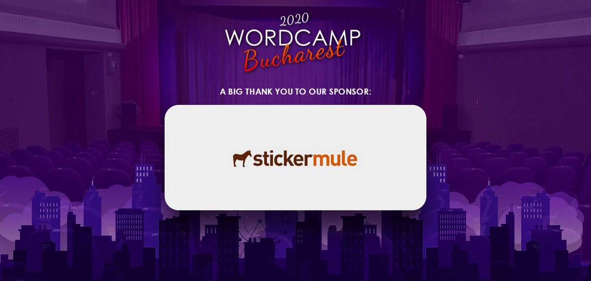 We are so excited to announce <a href="/stickermule/">Sticker Mule</a> as our Special Sponsor this year. They are sponsoring the stickers for WordCamp Bucharest 2020, and they look absolutely stunning! 
...
🎟 Don’t forget to book your place in advance: bit.ly/wcbuc2020ticke…
...
#stickermule #wcbuc2020