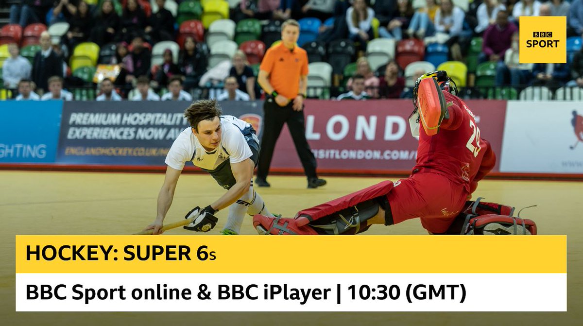 BBCSport's tweet photo. 🏑 Super 6s 🏑

The biggest indoor competition in the @EnglandHockey calendar. 

Fast-paced, lots of fun and plenty of goals!

We'll have live coverage on the website and @BBCiPlayer all day.
https://t.co/VMpXQZgwEH https://t.co/6ciTco5Al9