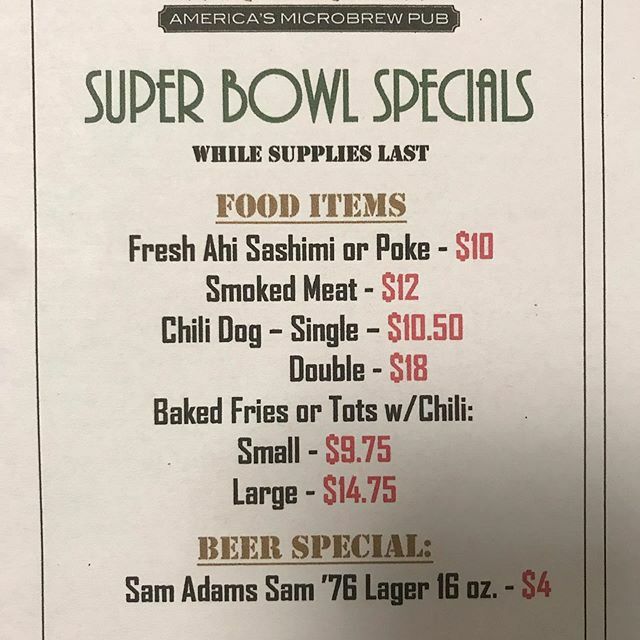 GrowlerHawaii's tweet photo. Growler USA Honolulu on Kapahulu will be rockin for the Big Game tomorrow!!! We have some great food and drink specials before,during and after the game.  We also have several free giveaways throughout the day. See you tomorrow and bring your “A” game!!! #samadamsbrewery #sa… https://t.co/rf1M7u03u2