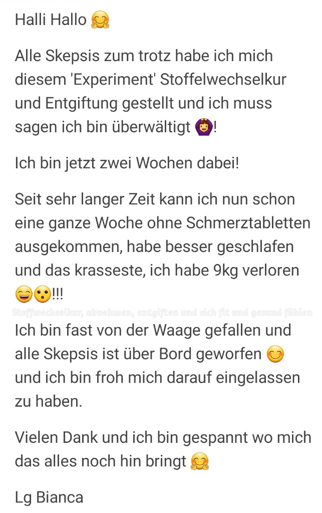 Diät für eine ganze Woche