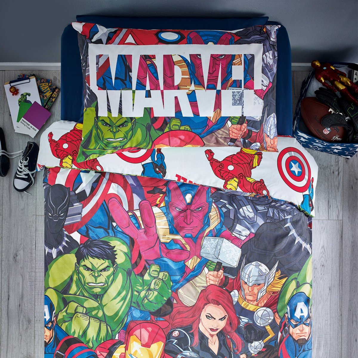 This is one of the best Marvel duvets we have ever done! #marvelcomics #marvelathome soo.nr/8rf2