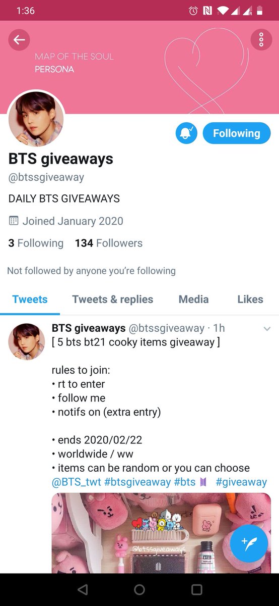 disha3736's tweet photo. @btssgiveaway @BTS_twt Thankyou and loveee you for doing thiss💜💜💜💜 https://t.co/E83l2yHZ4l