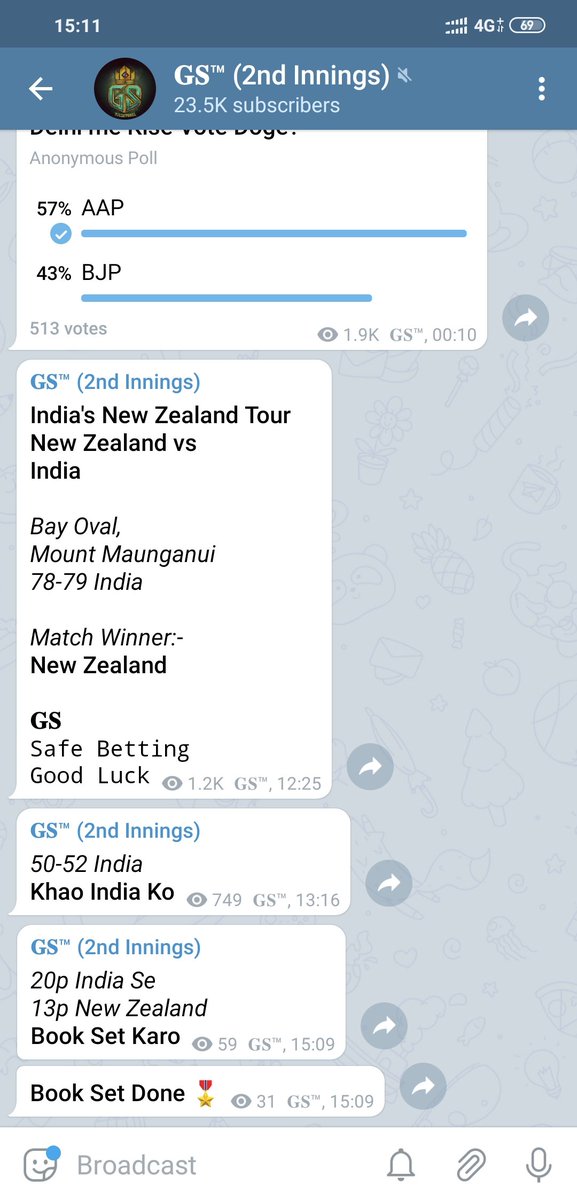 gsdadatips's tweet photo. India's New Zealand Tour
New Zealand vs India
Open Posted On Telegram
Book Set Done
#NZvIND #NZvsIND #INDvNZ #INDvsNZ #India #NewZealand #Jackpot #Tipping #Prediction #MatchPrediction #Tipster #Tipper #IPL #MatchTips #SessionTips #Winner #Dream11 #GSdadaTips #GSdada https://t.co/IpHK0XSnlO