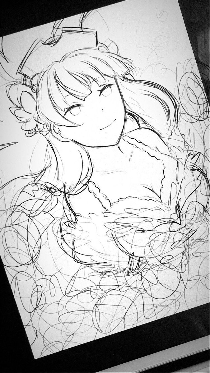 Working on a sketch wip of Ayesha 