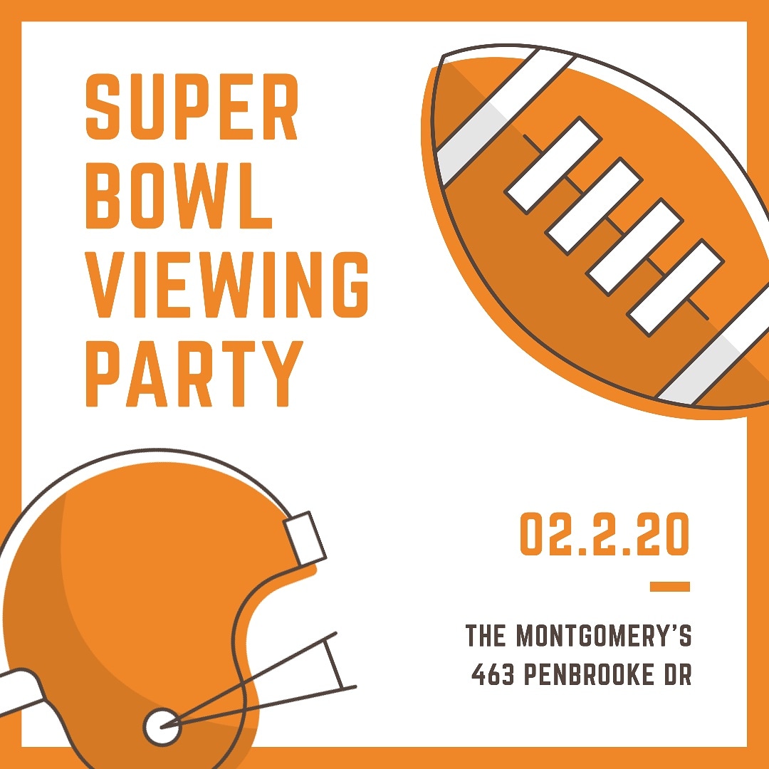 ylfindlay's tweet photo. Come watch the big game tonight at @lukeMonty8 house! Bring your friends and a favorite snack. See you at gametime! https://t.co/UW5IoqIe3O