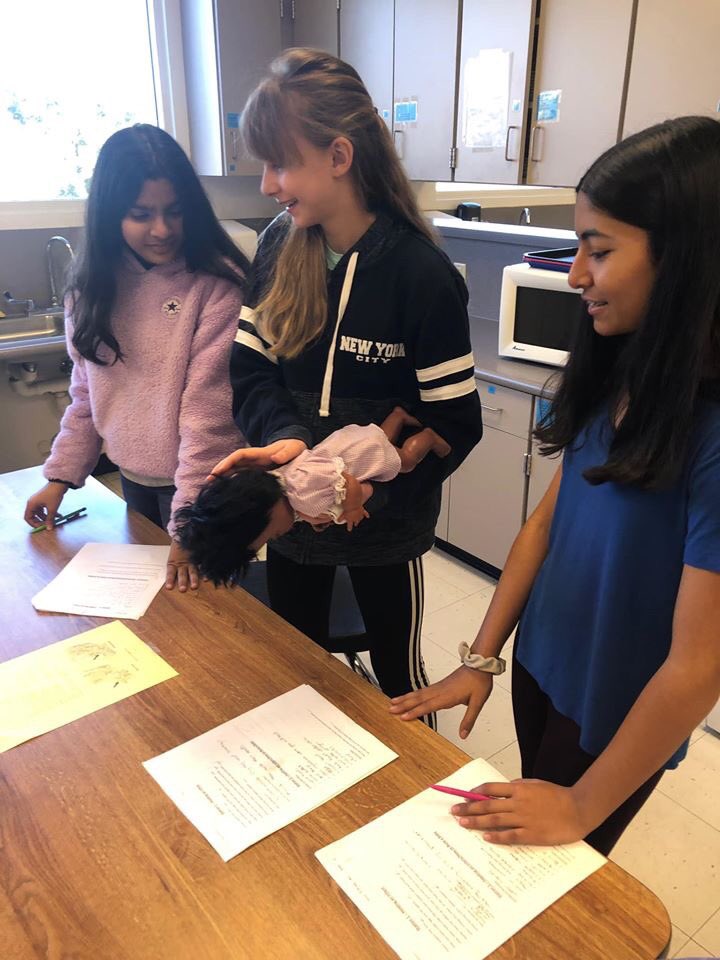 Human services classes have been studying child development. To learn more about infant care and to gain babysitting skills, students worked in stations to practice various skills such as changing a diaper, making a bottle, assisting a choking baby, etc. <a href="/lanajoyharrison/">Lana Joy Harrison</a>