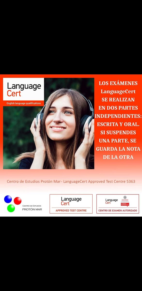 protonmar's tweet photo. El examen se realiza en dos partes, una escrita (Reading, Writting y Listening) y una oral (Speaking). Si apruebas una parte, esa parte queda aprobada para siempre, si suspendes una, sólo te presentas a esa. https://t.co/ZSYrjP54GO