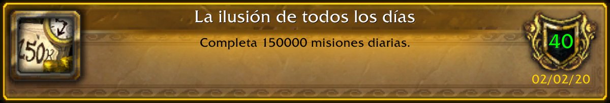 WowMaximus's tweet photo. ¡Acabo de conseguir el logro [La ilusión de todos los días]! #Warcraft https://t.co/vzZSJ6lrsQ